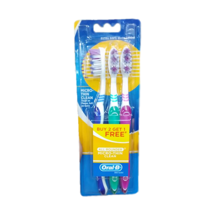 ORAL B ALL ROUNDER MICRO THIN S40 3PCS